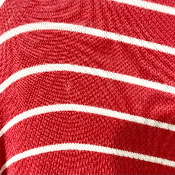 American Eagle Soft and Sexy Striped Long Sleeve Scoop V-Neck Pullover Top ❤️🤍 - Picture 5 of 10